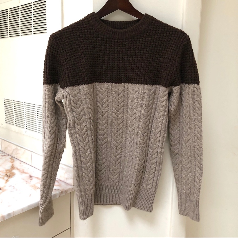 J Crew Heavy-weight Colorblocked Sweater